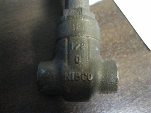 NEW NIBCO S-111 1/2" Manual Rising Solder Gate Valve, 125 SWP, 200 WOG - Picture 3 of 5
