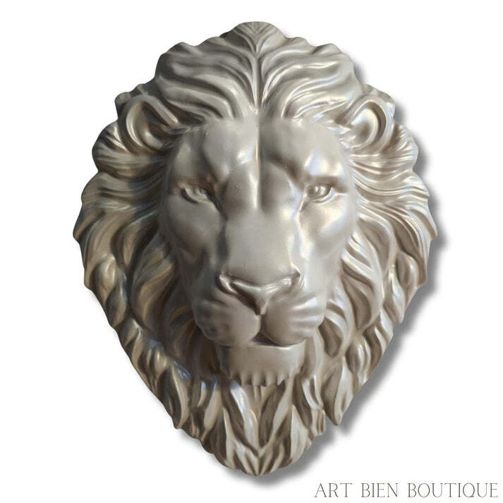 León - Placa de pared l decoración del hogar l arte de pared en bajorrelieve Foto 2 de 4