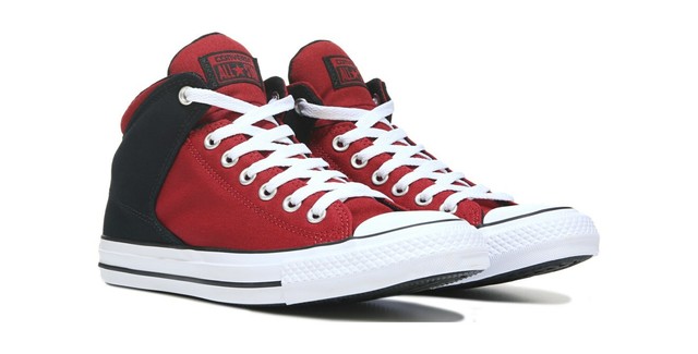 converse mens high street canvas mid sneaker