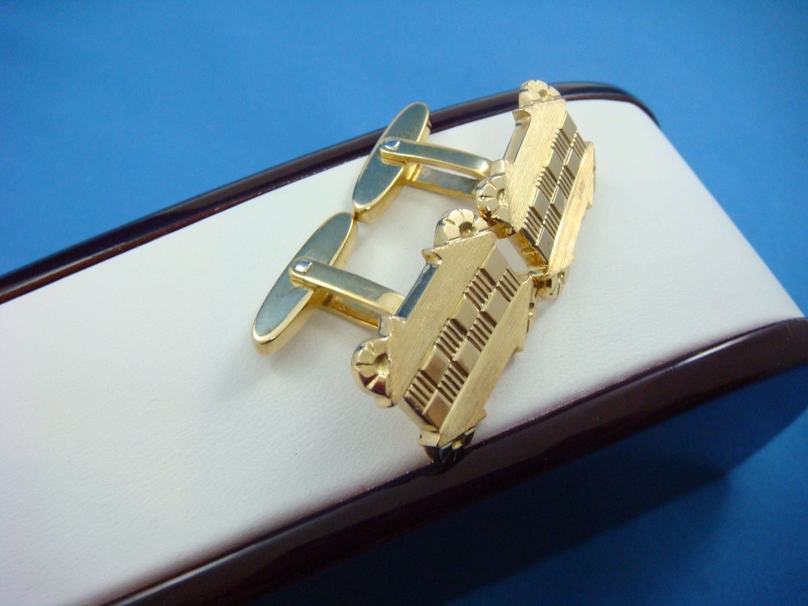 18K SOLID YELLOW GOLD 12.2 GRAMS, VINTAGE MEN'S CUFFLINKS eBay