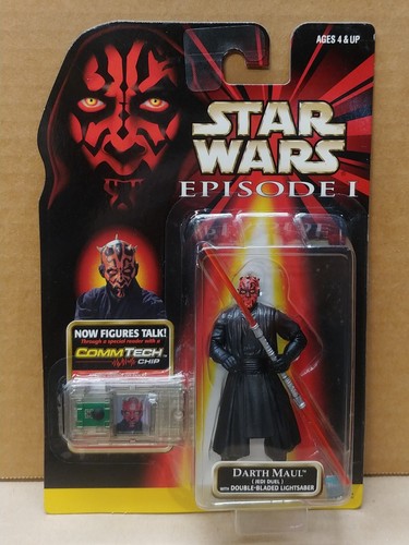 Star Wars EP1 BLACK VEST Darth Maul Jedi Duel Episode 1 RARE ERROR Variant Pink - Picture 2 of 10