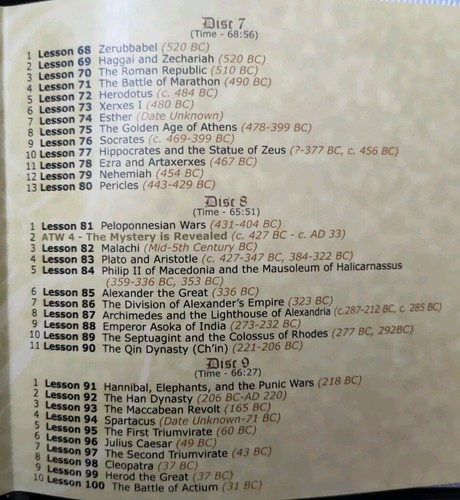 Mystery of History: Creation To The Resurrection Vol I Audio Homeschool 10 CDs - Imagen 5 de 7