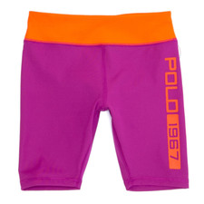 Image of Polo Ralph Lauren Baby Girls Bike Shorts Size 2T Purple Rashguard Fabric $45 NEW