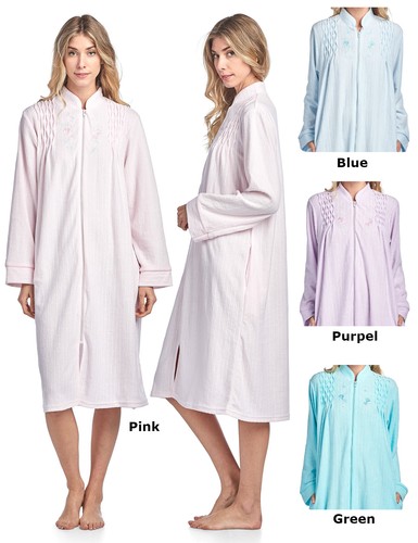 fleece duster robe