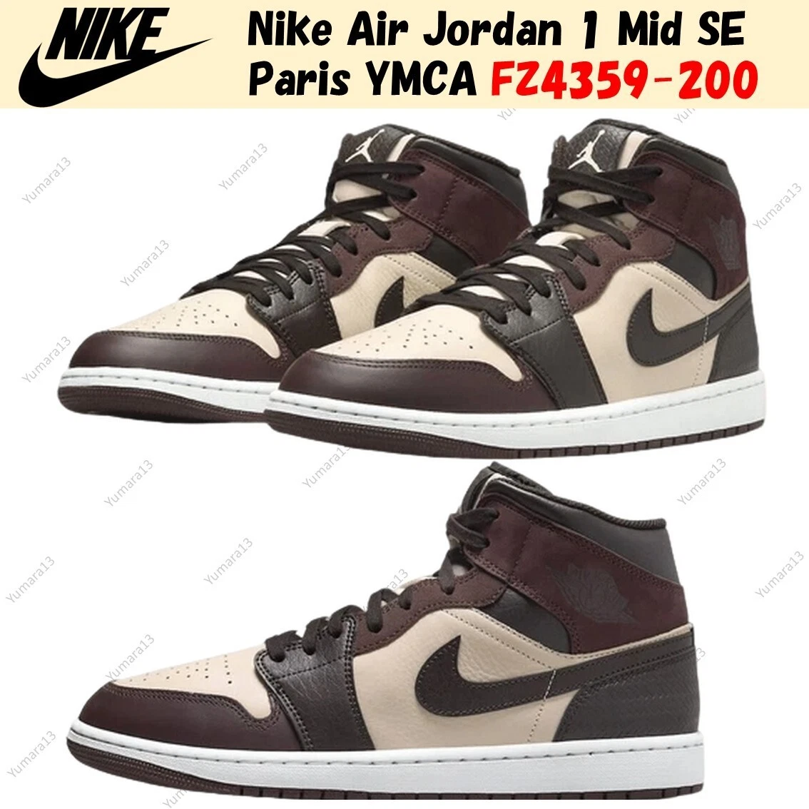 Jordan 1 SE Mid Paris YMCA for Sale | Authenticity Guaranteed | eBay