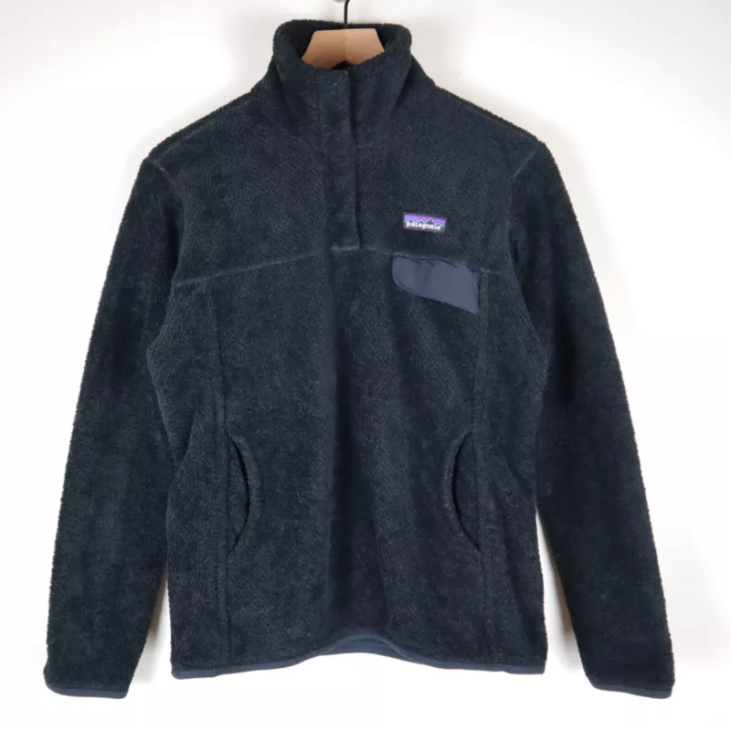 patagonia snap-t worn wear fleece polartec hoodie
