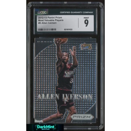 2012 PANINI PRIZM ALLEN IVERSON MOST VALUABLE PLAYERS #8 CGC 9