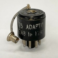 Vintage Adaptol No. 75 Tube Socket Adapter to Convert 7A8 Tube to 12A8 Tube