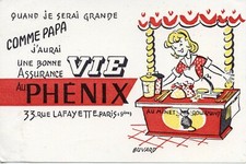 BUVARD / PUBLICITAIRE / ASSURANCE VIE PHENIX 