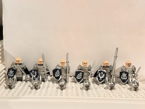 Lord of the Rings Brick Minifigures Knights x6 High Quality Detailed NEW - Picture 14 of 18