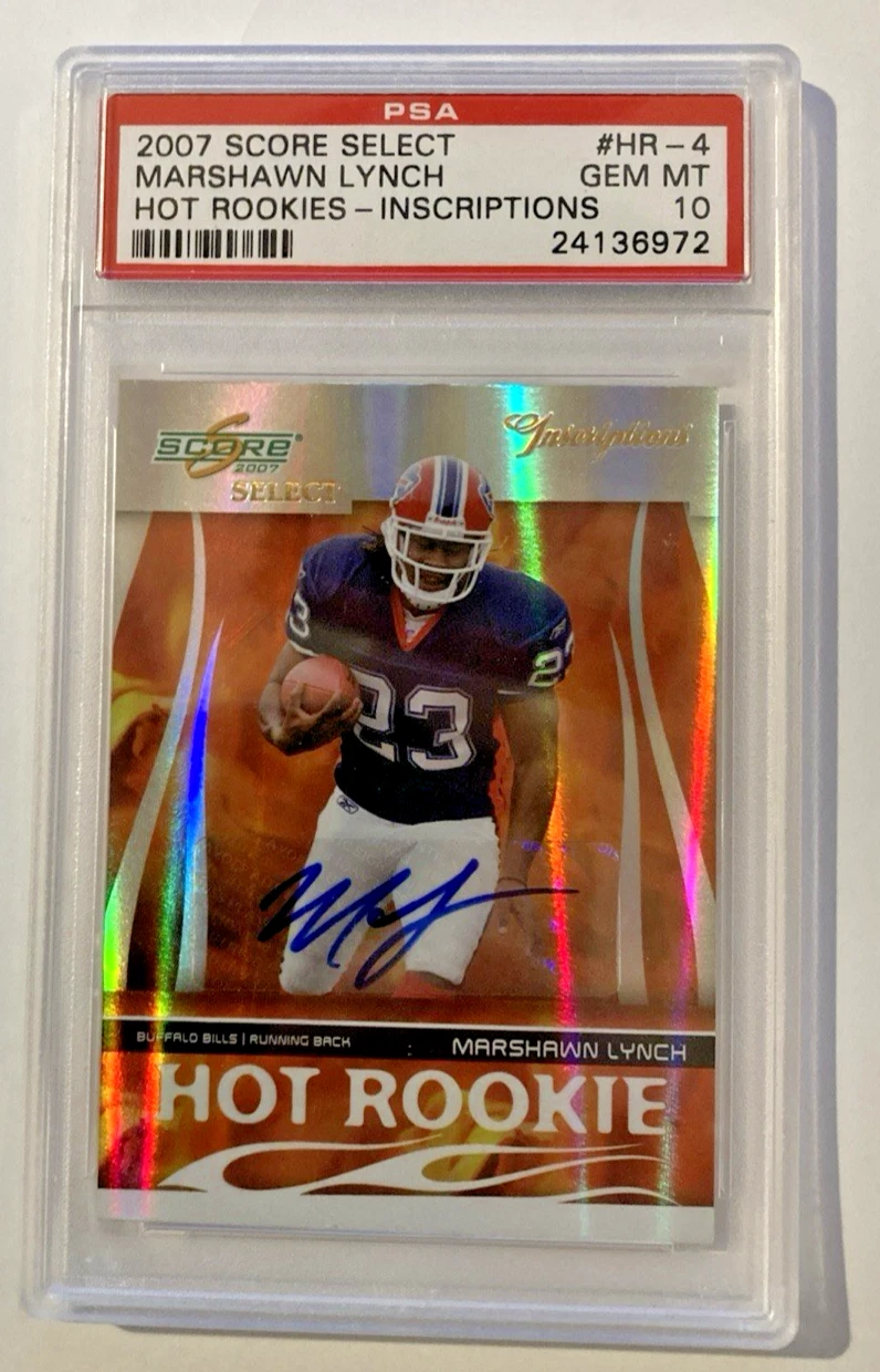 Marshawn Lynch Score Select Hot Rookies #HR4 Inscriptions