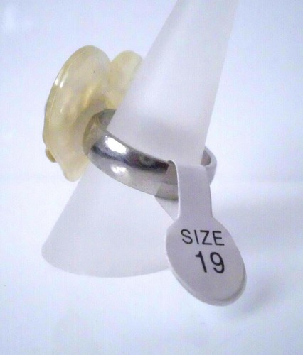 °° Fingerring - extravagant - Edelstahl - silber - glänzend - 19 mm °° - 第 2/2 張圖片