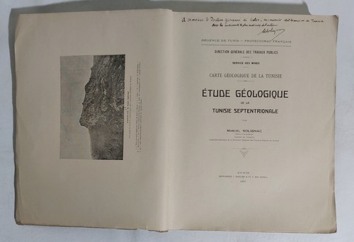 29593 Lb4 - Studio geologico Tunisia Settentrionale 1927 - in francese COLONIE - Foto 3 di 6