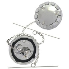 Aluminum Fuel Tank Cap 3 Vented Female Threads Peterbilt Mack Kenworth