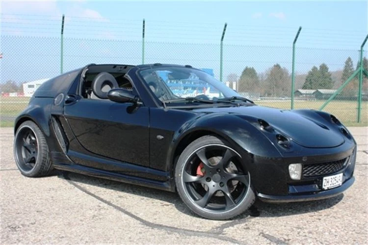 Lorinser Speedy smart Roadster 452 schwarz Komplettradsatz Kumho Alufelgen - Bild 3 von 4