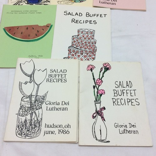 10 Booklet Gloria Dei Lutheran Church Women Recipes 1984-1996 Hudson Ohio - Picture 3 of 10