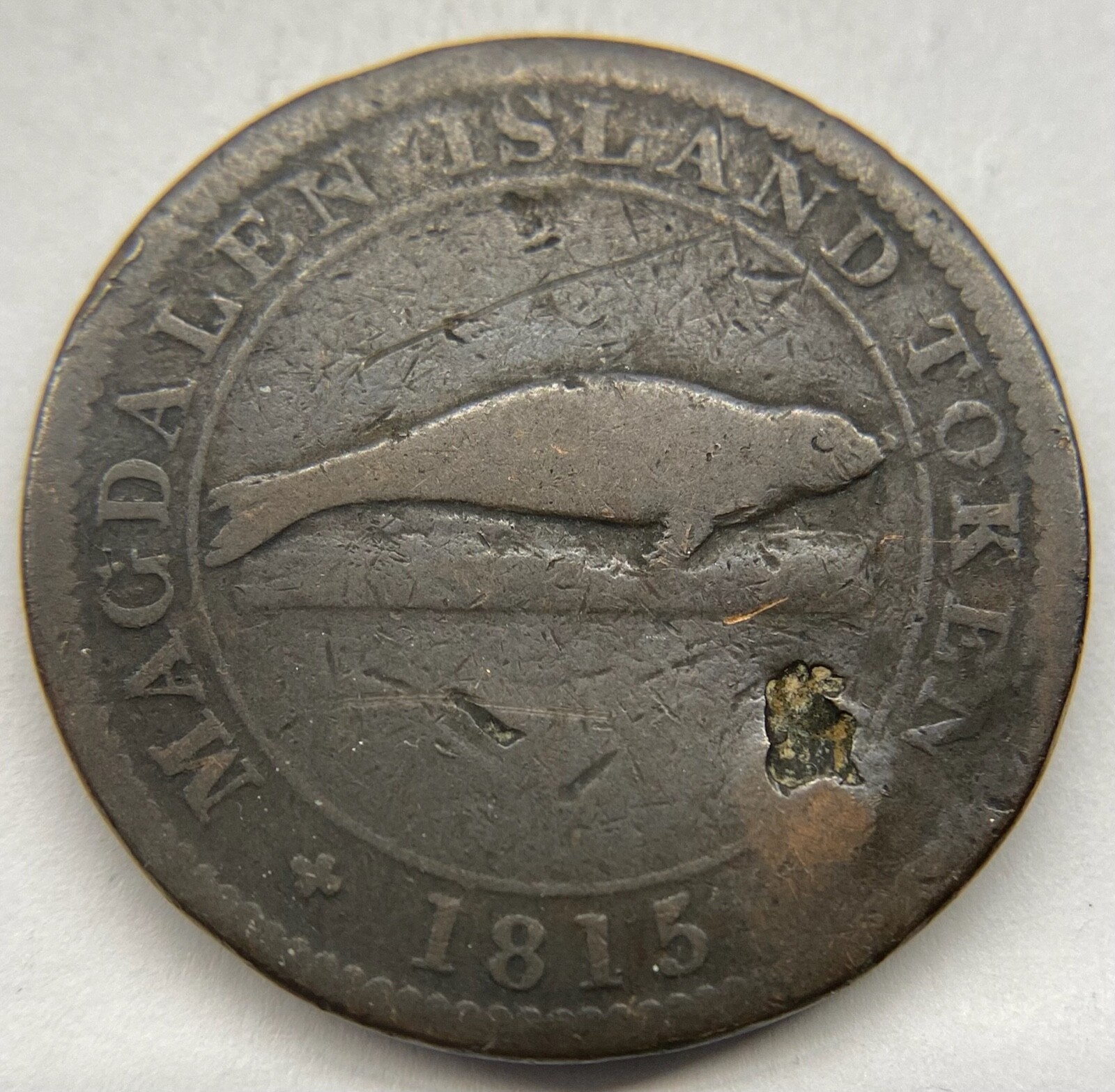 Lower Canada 1815 Magdalen Island One Cent Token LC1 Issues