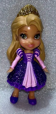 Disney Princess Doll Mini Rapunzel Poseable Figure Sparkle Collection Toy 