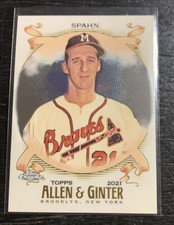 Warren Spahn 2021 Topps Allen & Ginter Chrome #59 Milwaukee Braves
