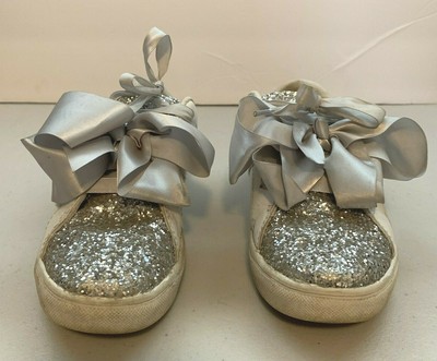 silver sequin tennis shoes womens
