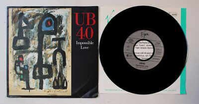 UB40 Impossible Love EU 7inch Vinyl Single 1990 + PR-Insert Reggae