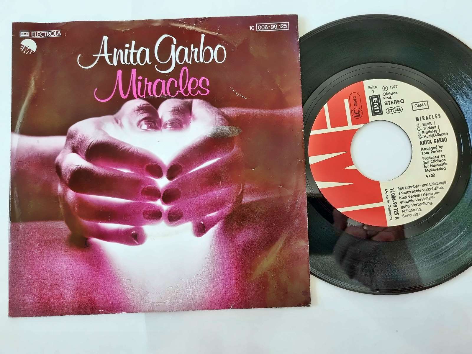 Anita Garbo - Miracles 7'' Vinyl Germany