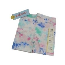 Cat  Jack Girls Bike Shorts 12M Tie Dye Stretch Cotton Toddler Summer Shorts