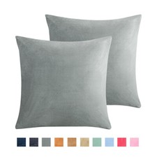Throw Pillow Covers 2 Pcs Sofa Decor Velvet Cushion Cases 4 Sizes 10 Colors
