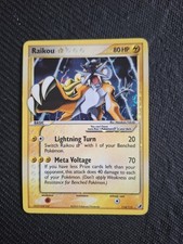 Pokemon TCG Raikou 114/115 Gold Star EX Unseen Forces