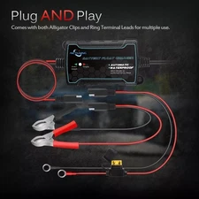 Automatic Battery Charger Maintainer Motorcycle Trickle Float For 6V 12V Tender