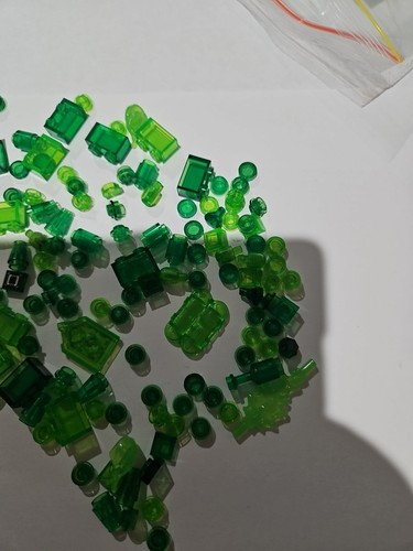 Lego Translucent Green Mixed Bulk Lot - Picture 4 of 4