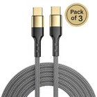 USB C to USB C Cable 3A Fast Charger Samsung Lead For iPhone 15 16 17 Pro Max