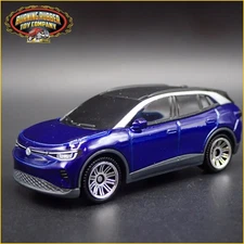 2020-2025 VW VOLKSWAGEN ID 4 ID4 ELECTRIC CAR BLUE 1:64 SCALE DIECAST MODEL CAR