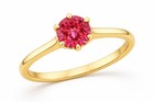 GENUINE 1.16 Cts PINK SAPPHIRE RING 10K SOLID YELLOW GOLD - Free Appraisal - NWT — photo 3