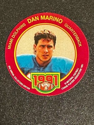 1991 King-B Collector's Edition Discs Dan Marino #23 HOF