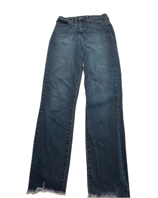 Sofia Jeans Womens Sz 6Sofia Vergara ROSA Curvy Skinny Blue Distressed Raw Hem