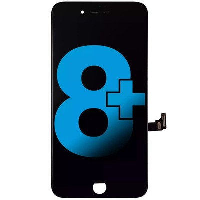LCD Display Digitizer Replacement with Steel Plate For i Phone 8 Plus (Black)