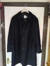 Vintage West Germany Odermark Men Navy Wool  Button Coat size 42 Reg( 70's/80's)