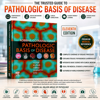 Robbins & Cotran Pathologic Basis of Disease 11th Edition Kumar Hardcover Book