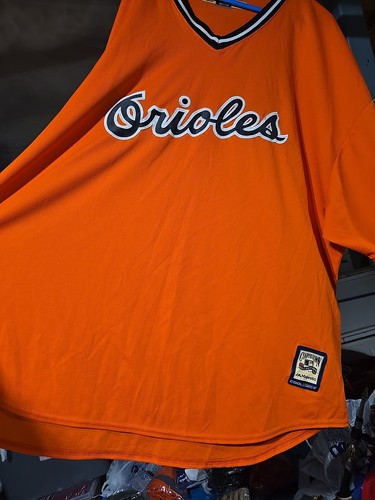 Vtg Majestic MLB Cooperstown Collection Baltimore Orioles Practice Jersey SZ 5XL - Picture 11 of 23