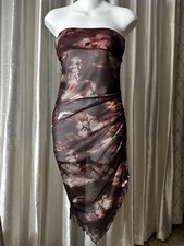 SHEIN Floral Sheer Sexy Dress Size Petite Large