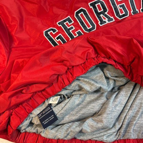 Georgia Bulldogs windbreaker NCAA Pullover Jacket UGA Mens XL SEC v neck gameday - Picture 15 of 20