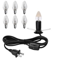 Himalayan Salt Lamp Cord with Gear Switch Original Replacement 1 Pack, Black