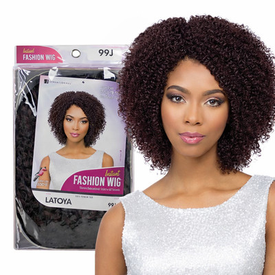 Sensationnel 100% Premium Fibre Instant Fashion kurze lockige Perücke - LATOYA