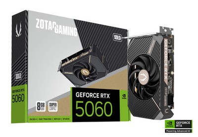 ZOTAC GAMING GeForce RTX 5060 SOLO 8GB GDDR7 Grafikkarte 3x DP, 1x HDMI