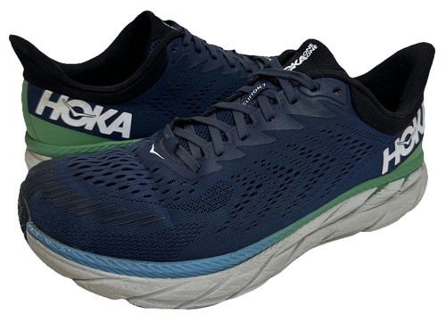 Hoka One One Clifton 7 Mens 11.5 (2E) Wide Blue Road Running Shoes