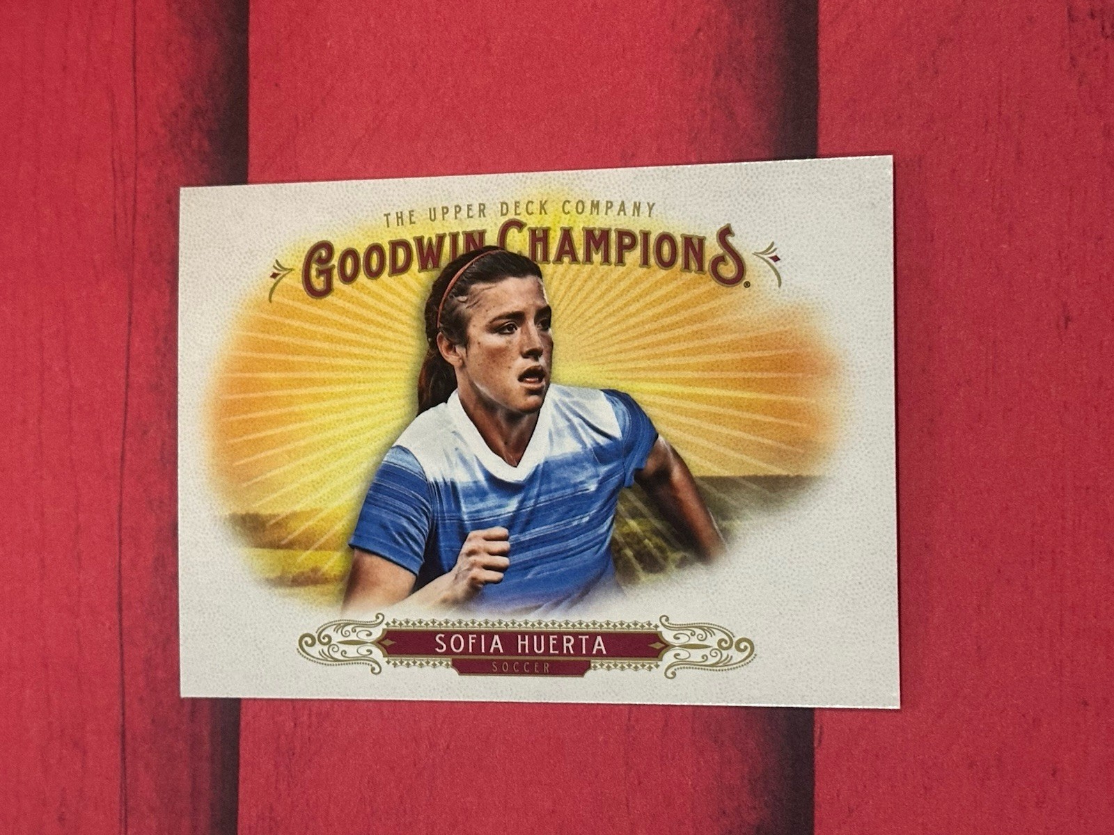 2018 Upper Deck Goodwin Champions Sofia Huerta #61 Soccer (Y)