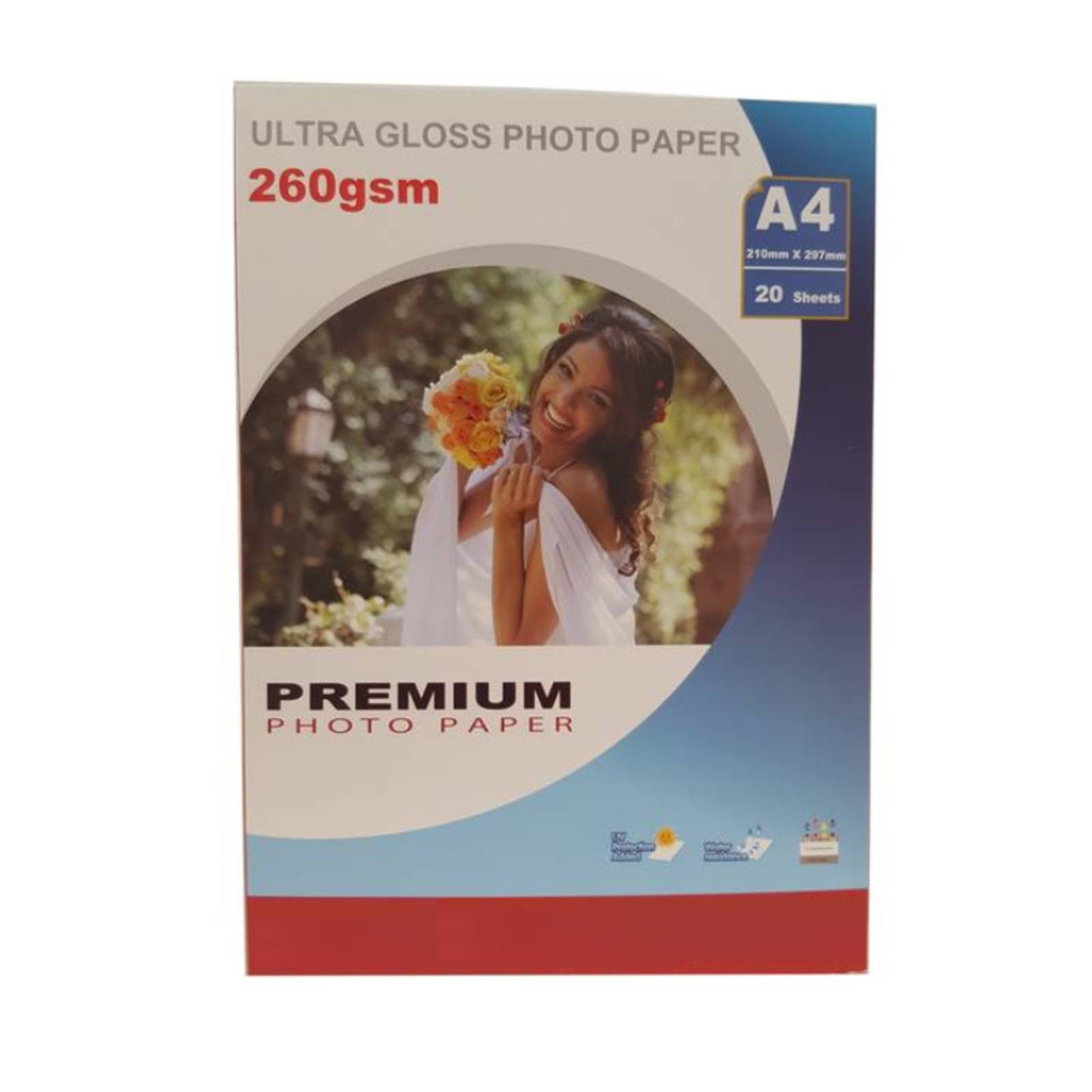Premium A4 Ultra Gloss Inkjet Photo Paper (260gsm) - 20 Sheets