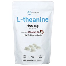L-Theanine, 400 Softgels 200 mg per Softgel 