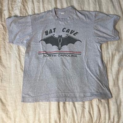 #ad Vintage Single Stitch North Carolina Bat Cave Nature Shirt Screen Stars Large $24.95